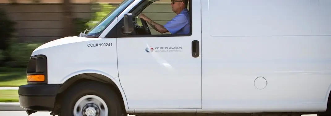 KIC Refrigeration service vehicle serving Thornton area